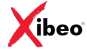 The image shows the Xibeo logo, consisting of a stylized red "X" followed by the text "ibeo" in black. The "X" is bold and brush-stroked, creating a striking contrast with the sleek typeface of "ibeo.